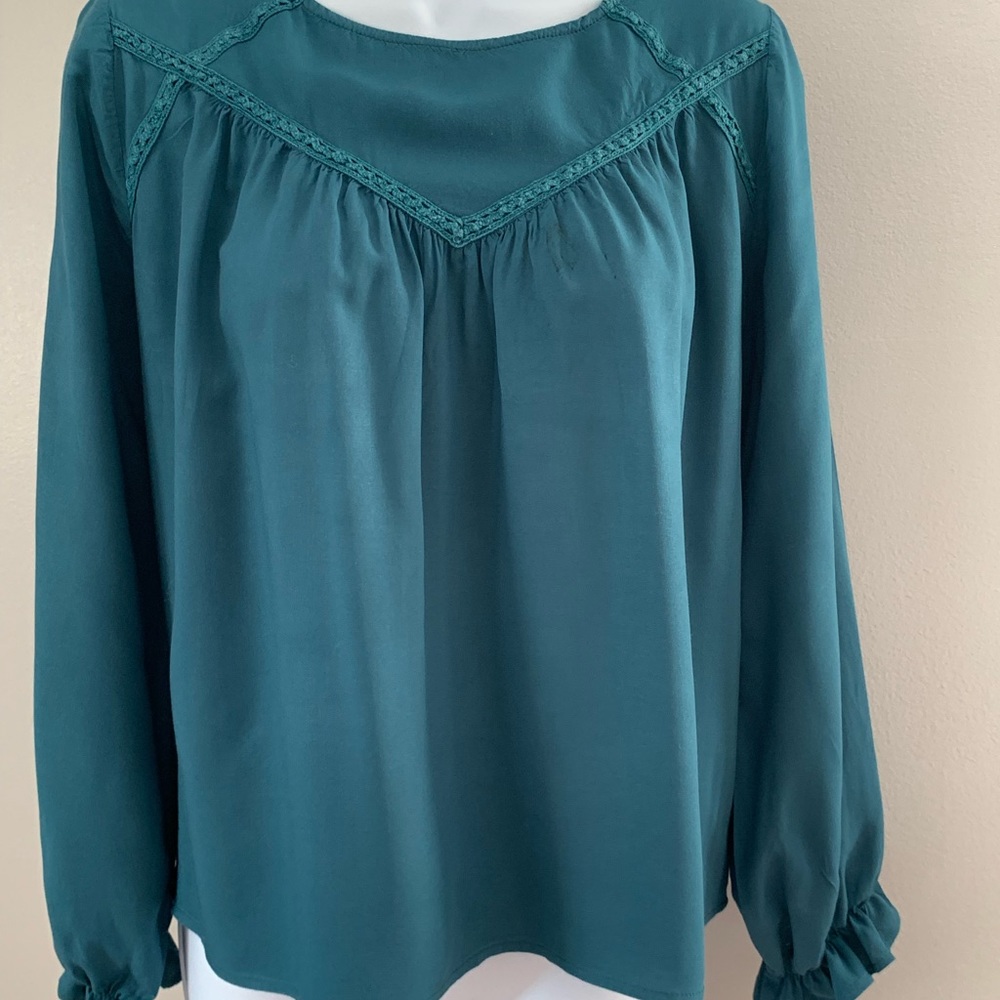 Staccato Teal Blouse